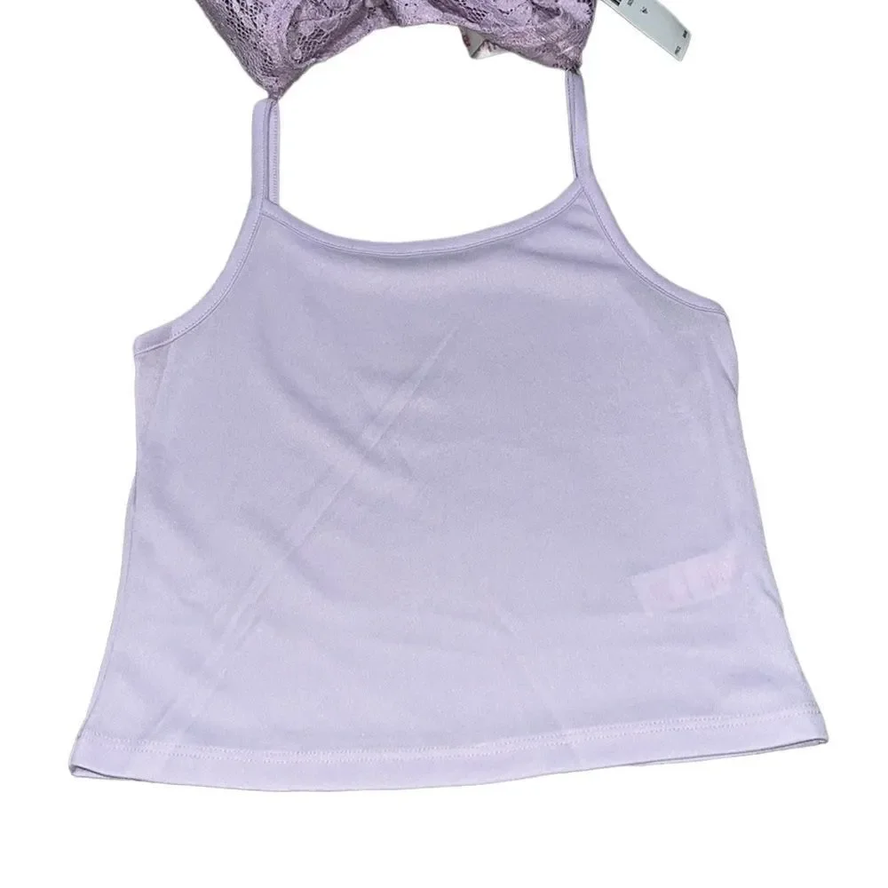Justice lace cropped
